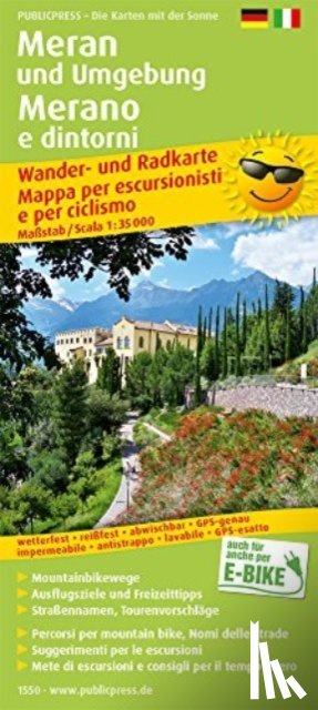  - Meran and surroundings, hiking and cycling map 1:35,000