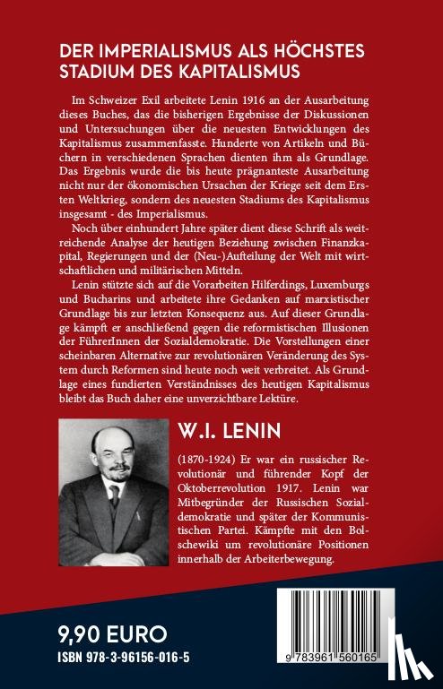 Lenin, Wladimir Iljitsch - Der Imperialismus als höchstes Stadium des Kapitalismus