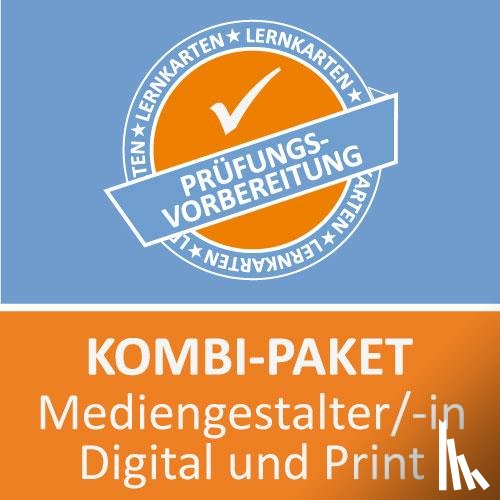 Rung-Kraus, Michaela, Sitter, Paul - AzubiShop24.de Kombi-Paket Lernkarten Mediengestalter/-in Digital und Print