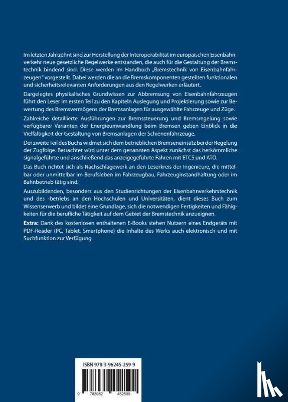  - Handbuch Bremstechnik von Eisenbahnfahrzeugen
