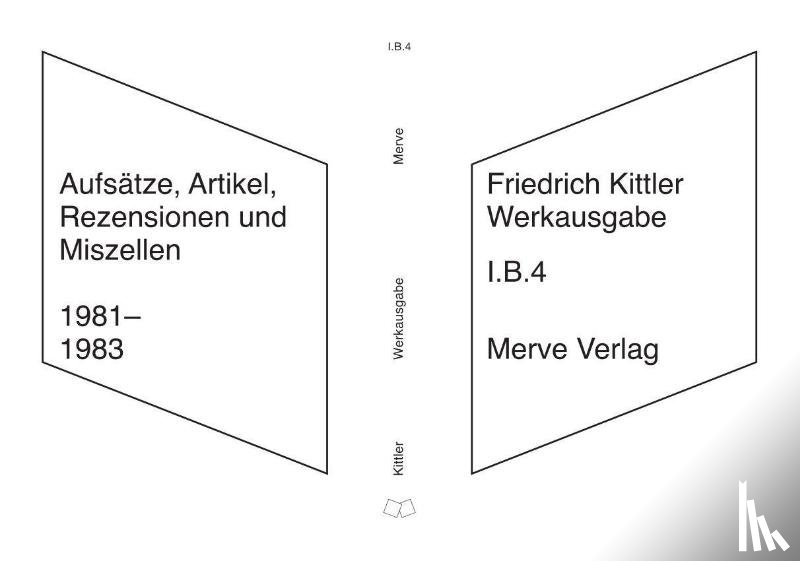 Kittler, Friedrich - Werkausgabe