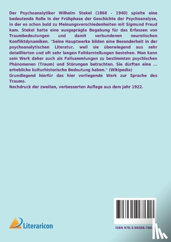 Stekel, Wilhelm - Die Sprache des Traums