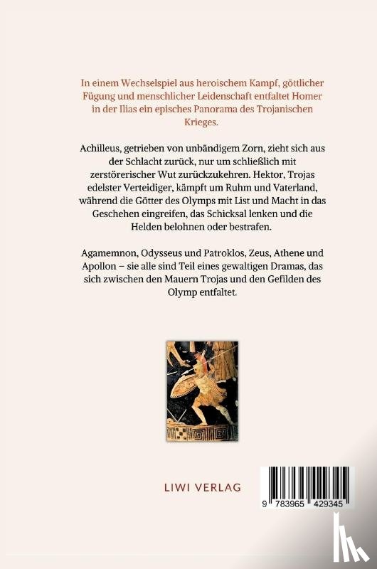 Homer - Homer: Ilias. Deutsche Übersetzung von Johann Heinrich Voß