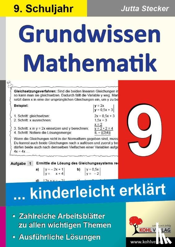 Stecker, Jutta - Grundwissen Mathematik / Klasse 9