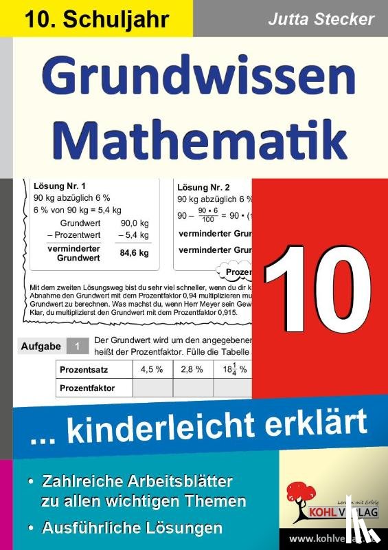 Stecker, Jutta - Grundwissen Mathematik / Klasse 10