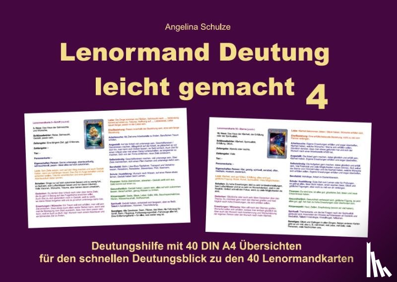 Schulze, Angelina - Lenormand Deutung leicht gemacht 4
