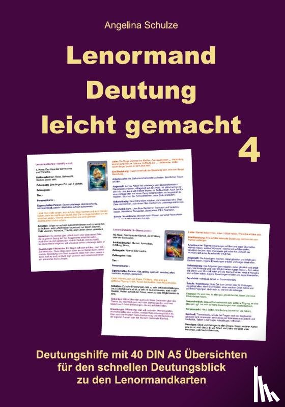 Schulze, Angelina - Lenormand Deutung leicht gemacht 4