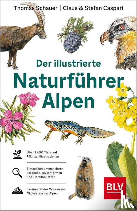 Schauer, Thomas, Caspari, Stefan - Der illustrierte Naturführer Alpen