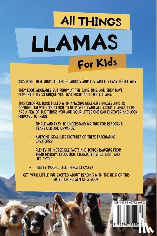 Reads, Animal - All Things Llamas For Kids