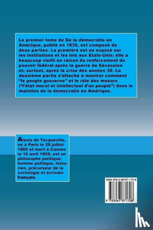 de Tocqueville, Alexis - De la democratie en Amerique