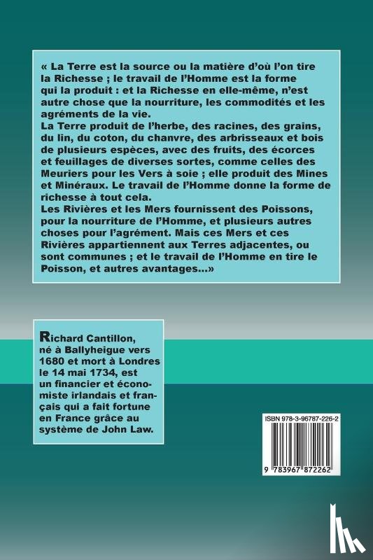 Cantillon, Richard - Essai sur la nature du commerce en general