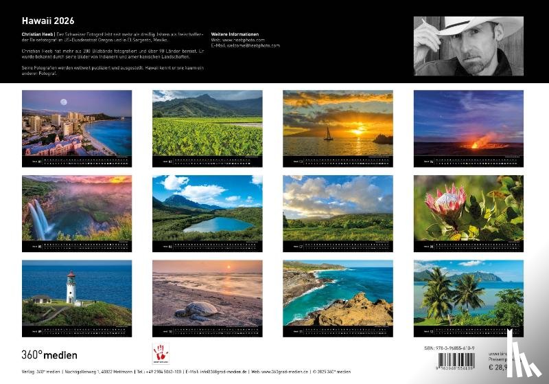  - Hawaii Premiumkalender 2026