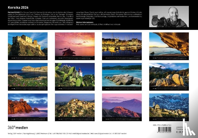  - Korsika Premiumkalender 2026