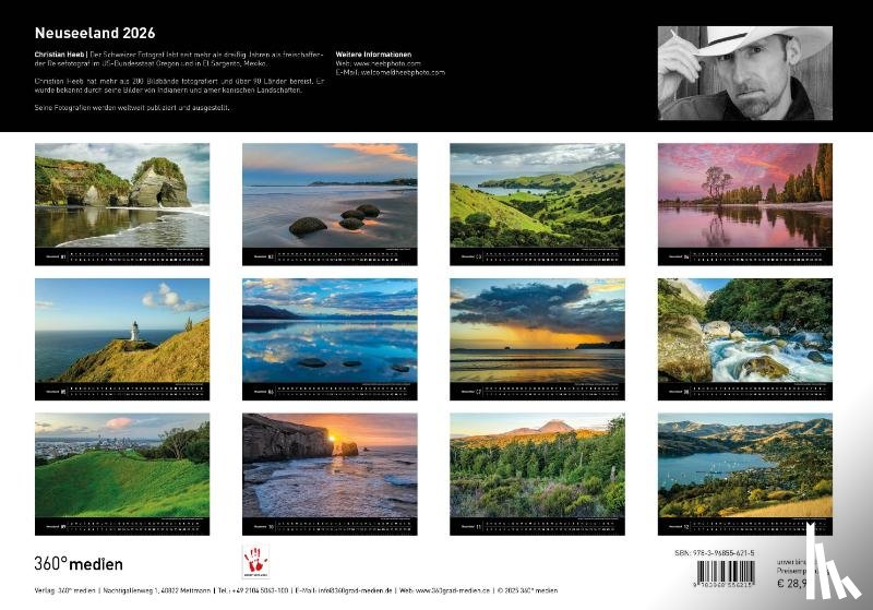  - Neuseeland Premiumkalender 2026
