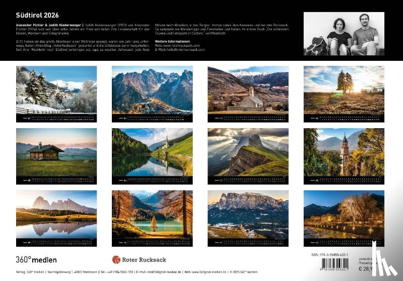  - Südtirol Premiumkalender 2026