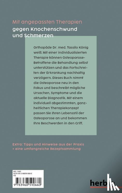 König, Tassilo - Das hilft bei Osteoporose - Alles zu Ursachen, Diagnostik und ganzheitlicher Behandlung