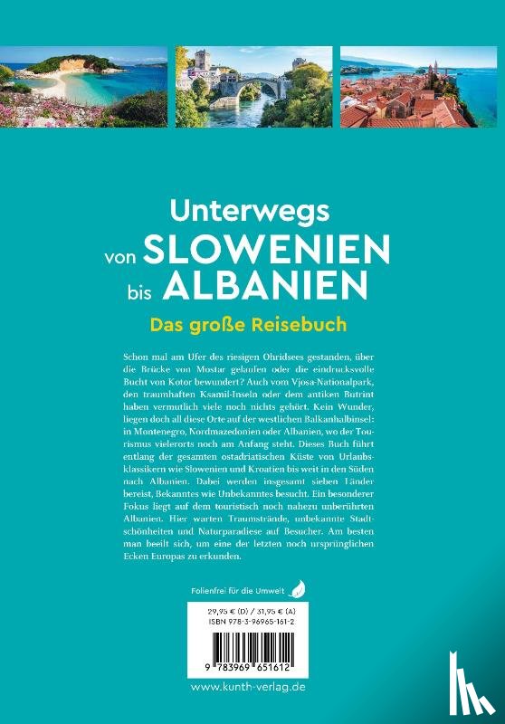 Schetar, Daniela - KUNTH Unterwegs von Slowenien bis Albanien