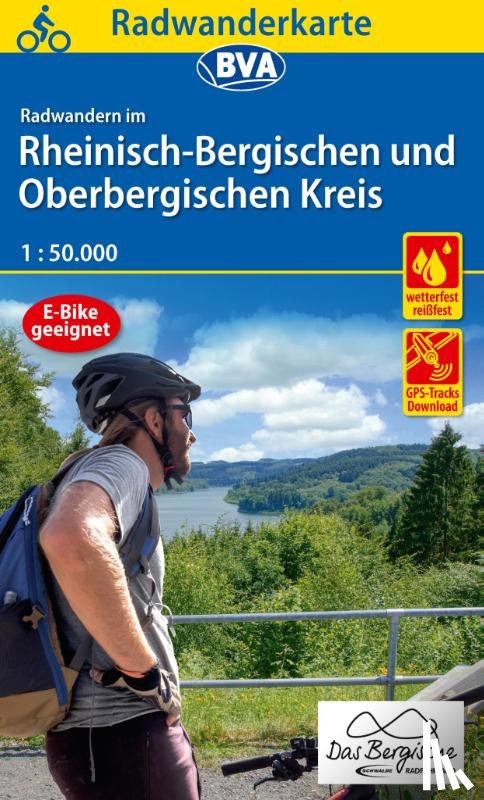  - Radwanderkarte BVA Radwandern im Rheinisch-Bergischen und Oberbergischen Kreis 1:50.000, reiß- und wetterfest, GPS-Tracks Download