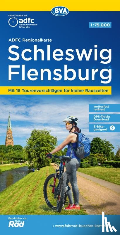  - ADFC-Regionalkarte Schleswig Flensburg, 1:75.000, mit Tagestourenvorschlägen, reiß- und wetterfest, E-Bike-geeignet, GPS-Tracks Download