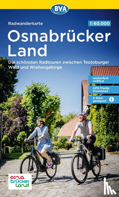  - Radwanderkarte BVA Radwandern im Osnabrücker Land 1:60.000, reiß- und wetterfest, GPS-Tracks Download