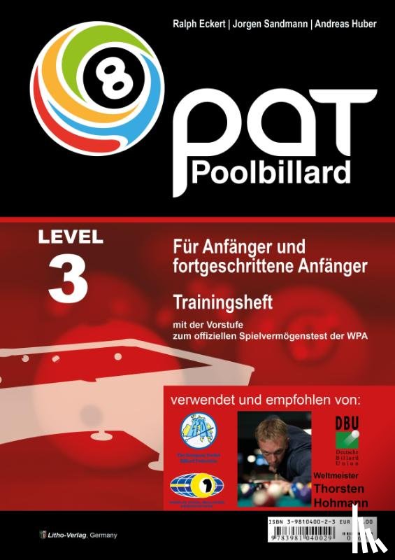 Eckert, Ralph, Sandmann, Jorgen, Huber, Andreas - Pool Billard Trainingsheft PAT 3