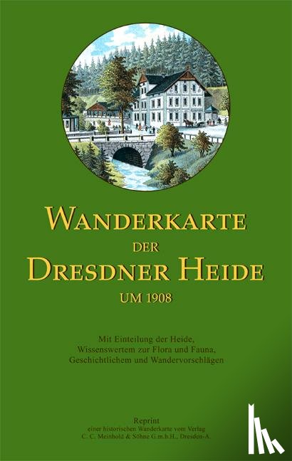  - Wanderkarte der Dresdner Heide um 1908