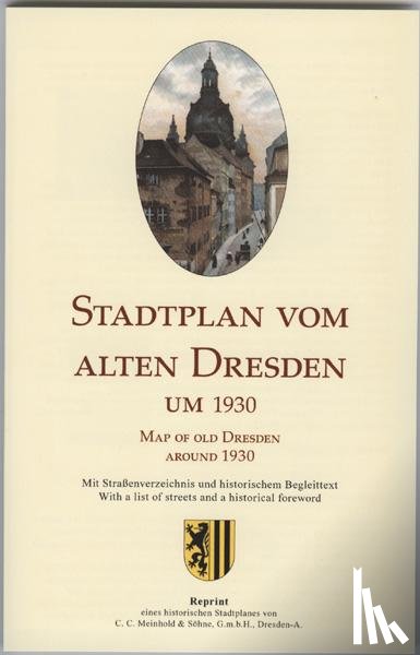  - Stadtplan vom alten Dresden um 1930 / Map of Old Dresden around 1930