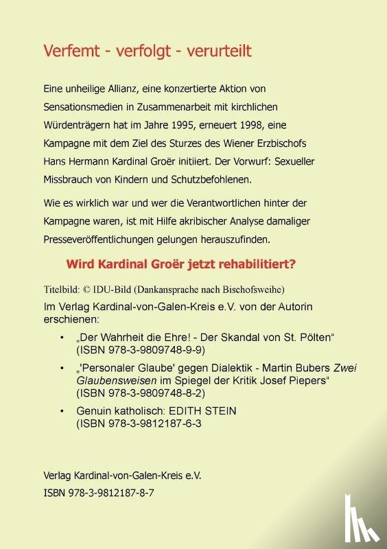 Waste, Gabriele - Hans Hermann Kardinal Groer