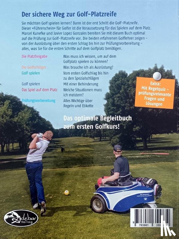 Lopez Gonzalez, Javier, Kunefke, Marcel - Die Golf Platzreife 2.0