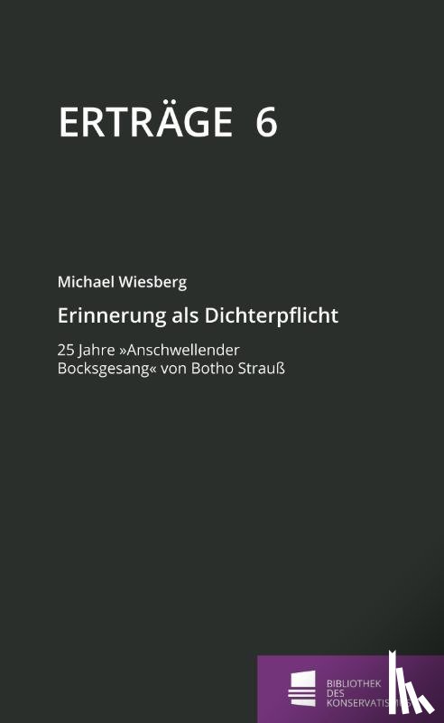 Wiesberg, Michael - Erinnerung als Dichterpflicht