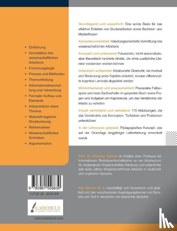 Decker, Christian, Werner, Rita - Wissenschaftliches Arbeiten und Schreiben
