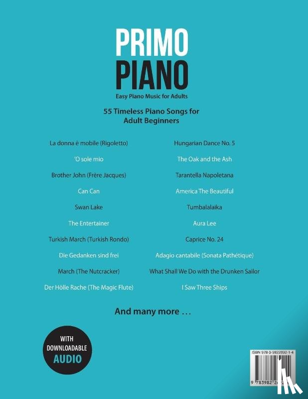 Altmann, Aria - Primo Piano. Easy Piano Music for Adults