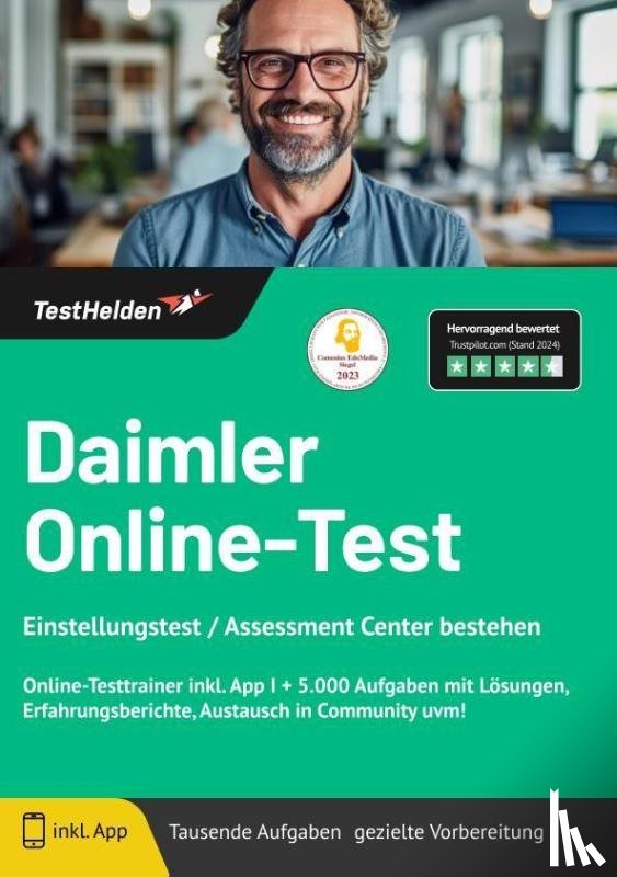 Wenk, Tom - Daimler Online-Test Einstellungstest / Assessment Center bestehen - Online-Testtrainer inkl. App I + 5.000 Aufgaben mit Lösungen, Erfahrungsberichte, Austausch in Community uvm!