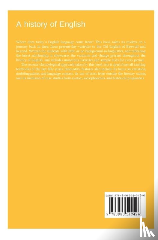 Walkden, George, Hejna, Misa - A history of English