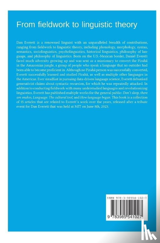 - From fieldwork to linguistic theory