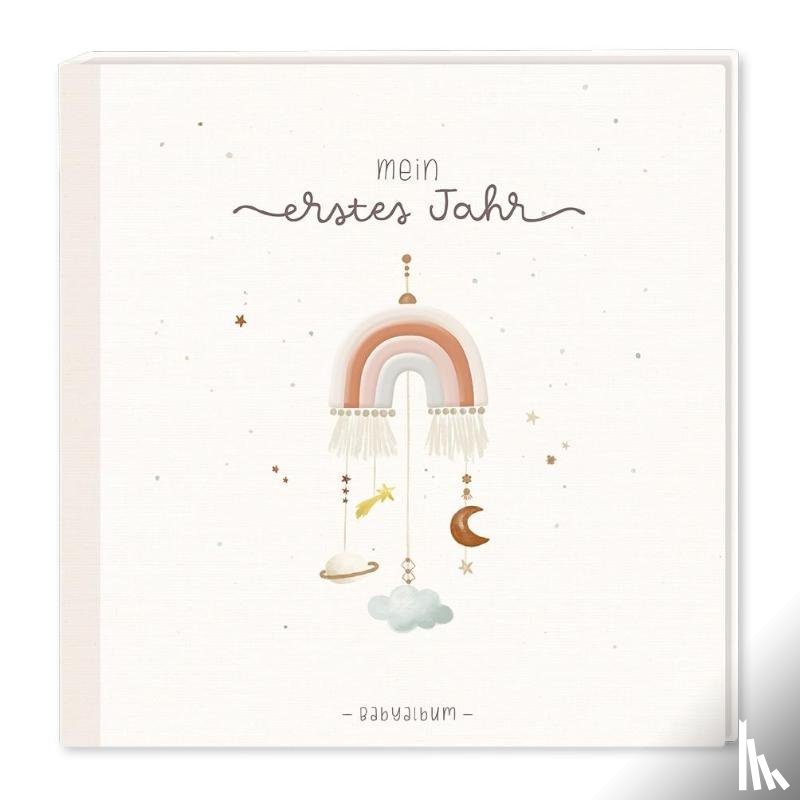  - Baby-Album mit Stickerei Mein erstes Jahr