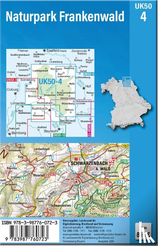  - UK50-4 Naturpark Frankenwald (Umgebungskarte 1:50000)