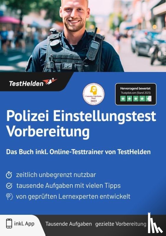 Wenk, Tom - Polizei Einstellungstest Vorbereitung: Das Buch inkl. Online-Testtrainer von TestHelden