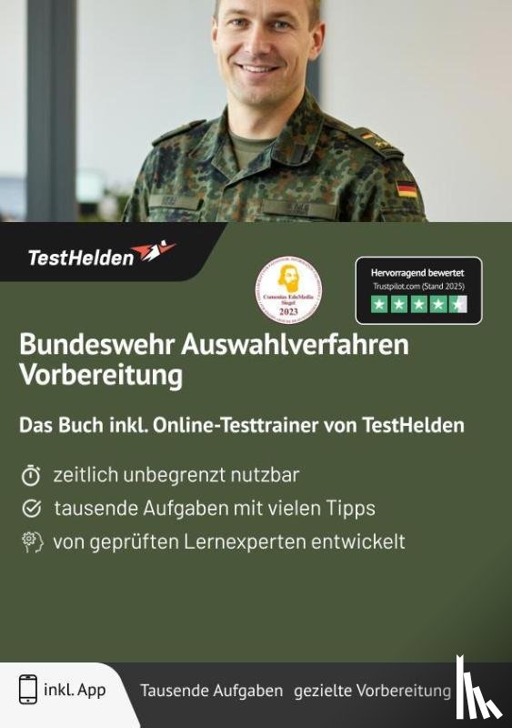 Wenk, Tom - Bundeswehr Auswahlverfahren Vorbereitung: Das Buch inkl. Online-Testtrainer von TestHelden