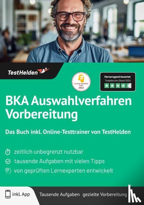 Wenk, Tom - BKA Auswahlverfahren Vorbereitung: Das Buch inkl. Online-Testtrainer von TestHelden