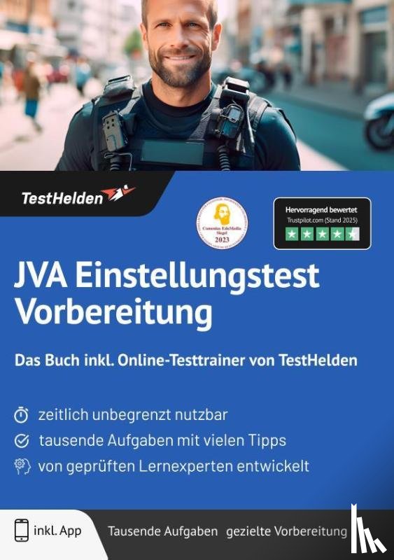 Wenk, Tom - JVA Einstellungstest Vorbereitung: Das Buch inkl. Online-Testtrainer von TestHelden