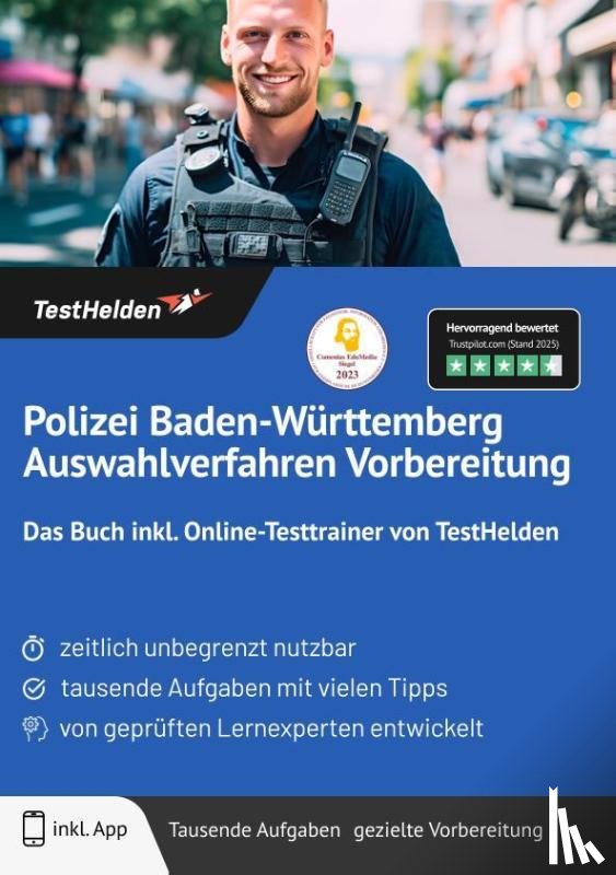 Wenk, Tom - Polizei Baden-Württemberg Auswahlverfahren Vorbereitung: Das Buch inkl. Online-Testtrainer von TestHelden