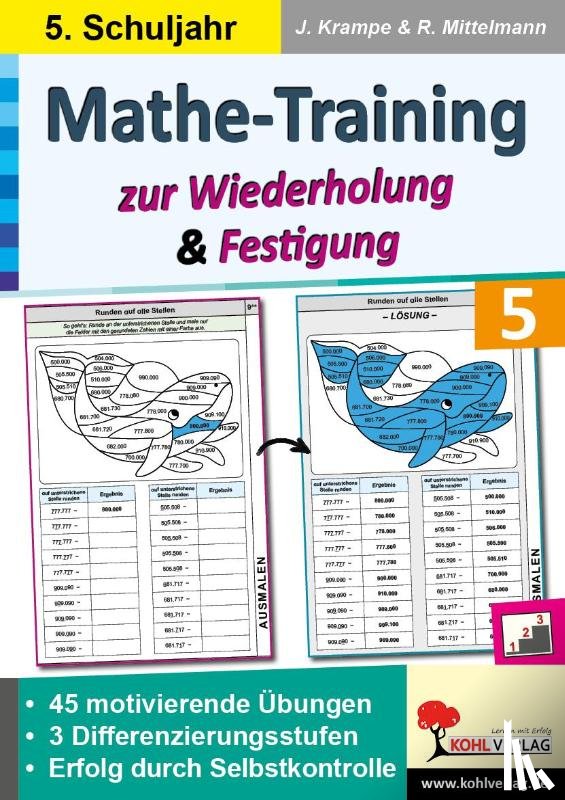 Krampe, Jörg, Mittelmann, Rolf - Mathe-Training zur Wiederholung und Festigung / Klasse 5