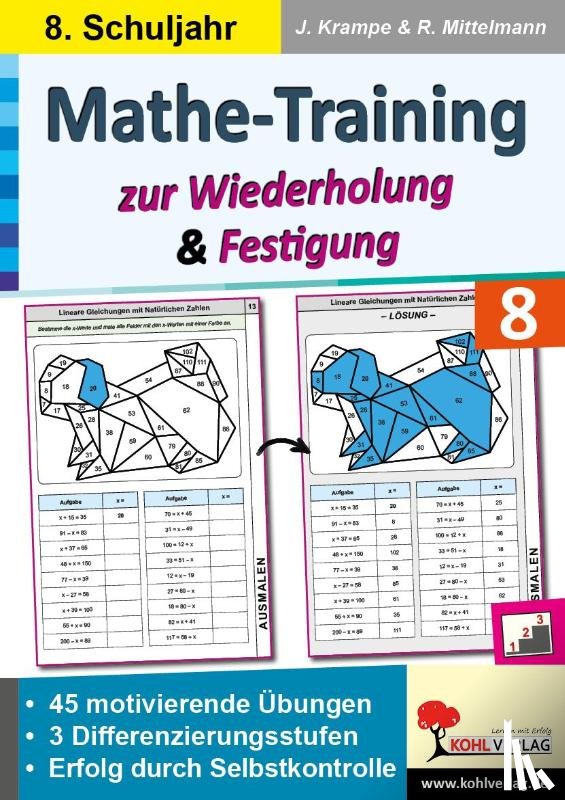 Krampe, Jörg, Mittelmann, Rolf - Mathe-Training zur Wiederholung und Festigung / Klasse 8