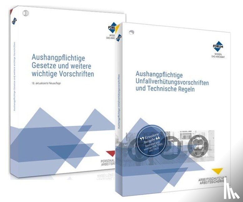 Forum Verlag Herkert Gmbh - Das Aushangpflichten-Paket für das Gesundheitswesen - Aushangpflichtige Gesetze + Unfallverhütungsvorschriften