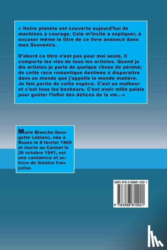 Leblanc, Georgette - La Machine à courage