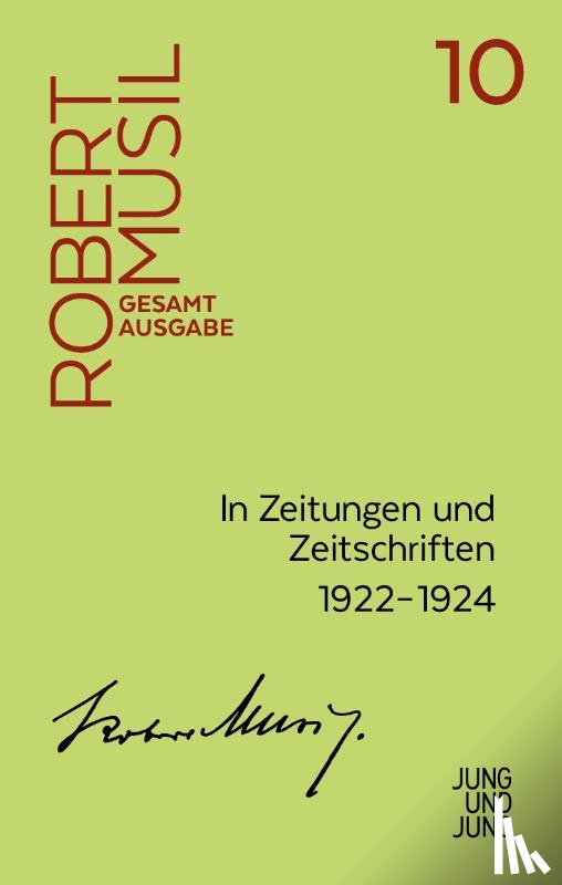 Musil, Robert - In Zeitungen und Zeitschriften II