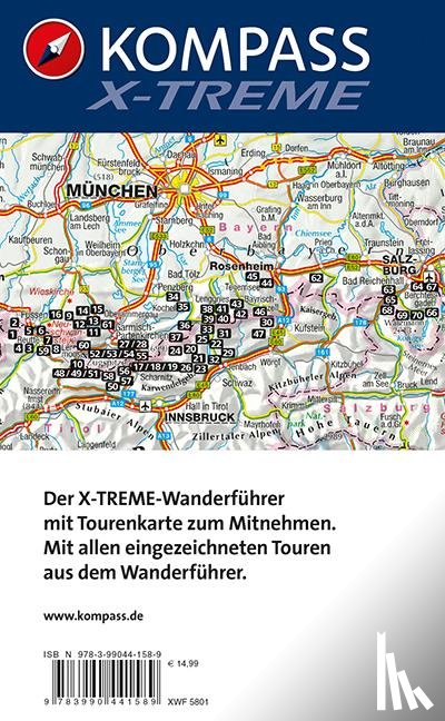 Garnweidner, Siegfried, Schneeweiß, Christian, Theil, Walter, Rettstatt, Thomas - KOMPASS X-treme Wanderführer Bayerische Alpen, 70 Alpine Touren