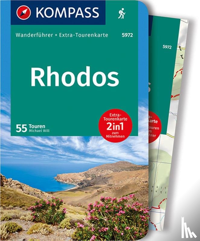 Will, Michael - KOMPASS Wanderführer Rhodos, 55 Touren