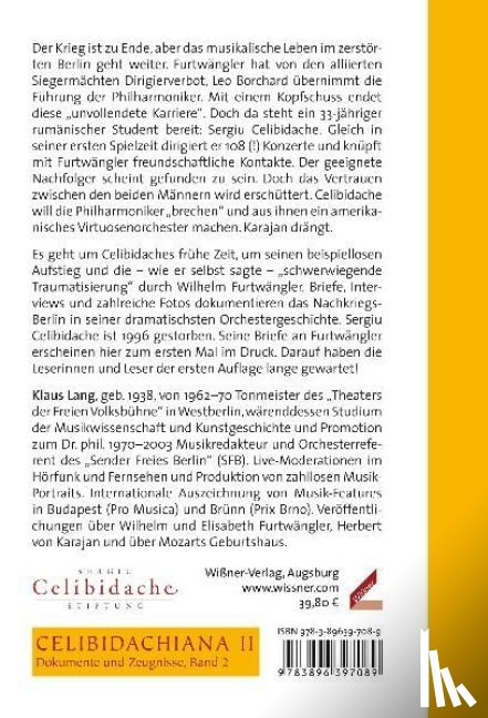 Lang, Klaus - Celibidache und Furtwängler